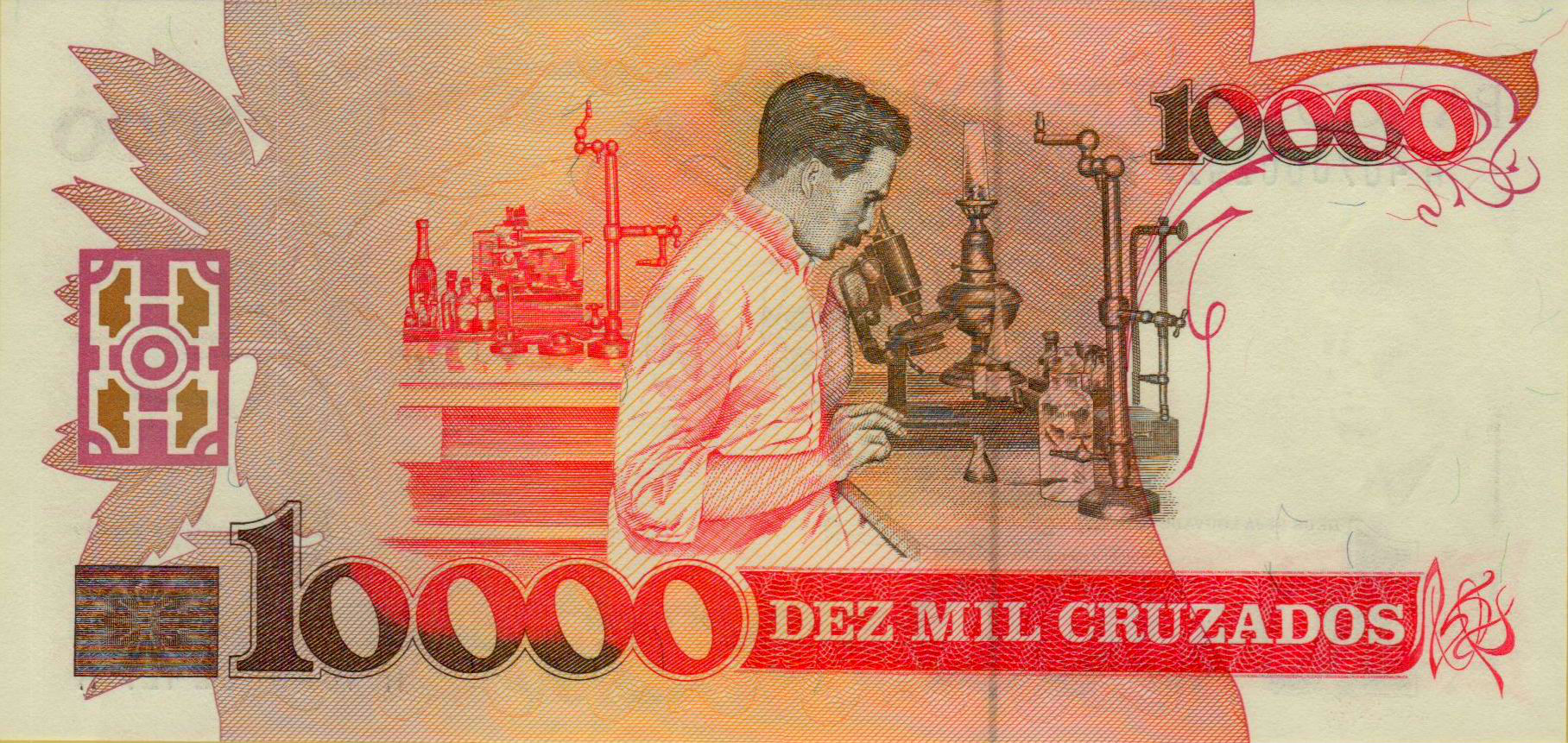 Brazil 10 1989 UNC P-218/a